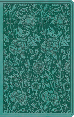 ESV Premium Gift Bible (Trutone, Teal, Floral Design) by