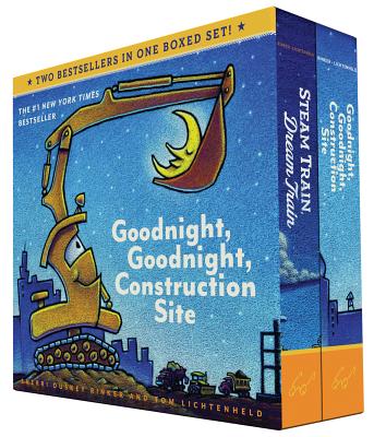 Goodnight, Goodnight, Construction Site and Steam Train, Dream Train Board Books Boxed Set (Board Books for Babies, Preschool Books, Picture Books for by Rinker, Sherri Duskey