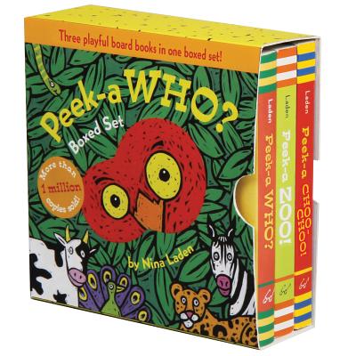 Peek-A Who? Boxed Set: (Children's Animal Books, Board Books for Kids) by Laden, Nina