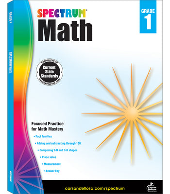 Spectrum Math Workbook, Grade 1 by Spectrum