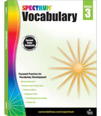Spectrum Vocabulary, Grade 3 by Spectrum