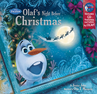 Frozen Olaf's Night Before Christmas Book & CD by Disney Books