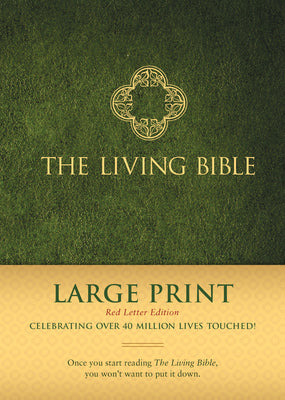 The Living Bible Large Print Red Letter Edition by Tyndale