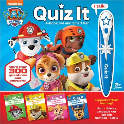 Nickelodeon Paw Patrol: Quiz It 4-Book Set and Smart Pen [With Battery] by Pi Kids