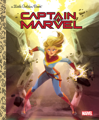 Captain Marvel Little Golden Book (Marvel) by Sazaklis, John