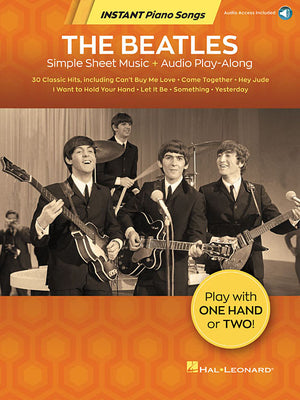 The Beatles - Instant Piano Songs Simple Sheet Music + Audio Play-Along Book/Online Audio by Beatles