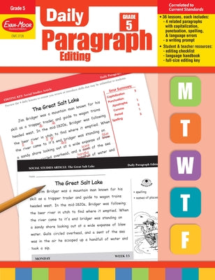 Daily Paragraph Editing Grade 5 by Evan-Moor Educational Publishers