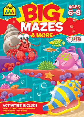 School Zone Big Mazes & More Workbook by Zone, School