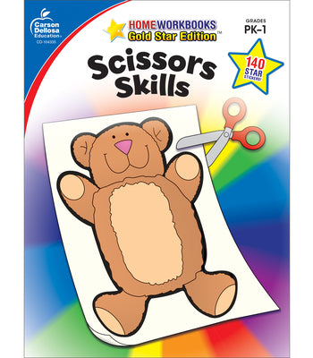 Scissors Skills, Grades Pk - 1: Gold Star Edition by Carson Dellosa Education