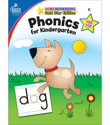 Phonics for Kindergarten, Grade K: Gold Star Edition by Carson Dellosa Education