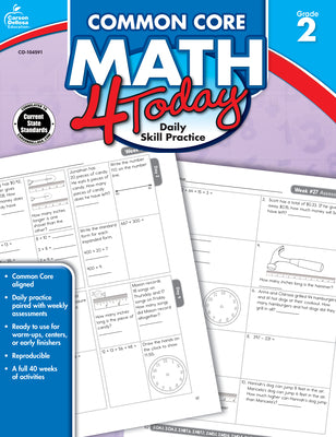 Common Core Math 4 Today, Grade 2: Daily Skill Practice by McCarthy, Erin