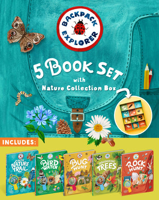 Backpack Explorer 5-Book Set with Nature Collection Box by Editors of Storey Publishing