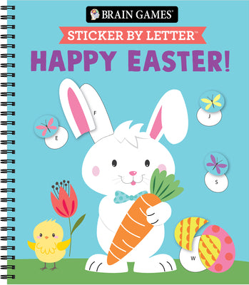 Brain Games - Sticker by Letter: Happy Easter! by Publications International Ltd