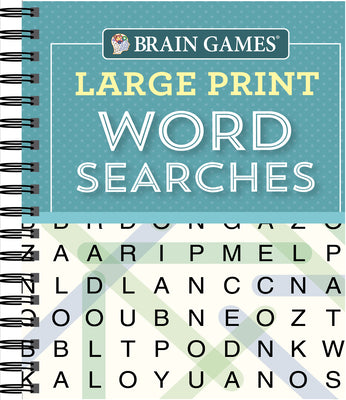 Brain Games - Large Print Word Searches (Teal) by Publications International Ltd