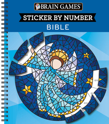 Brain Games - Sticker by Number: Bible (28 Images to Sticker) by Publications International Ltd