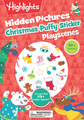 Christmas Hidden Pictures Puffy Sticker Playscenes by Highlights