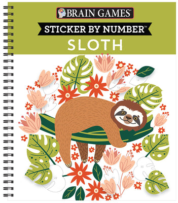 Brain Games - Sticker by Number: Sloth by Publications International Ltd