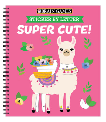 Brain Games - Sticker by Letter: Super Cute! by Publications International Ltd