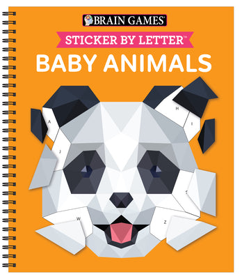 Brain Games - Sticker by Letter: Baby Animals by Publications International Ltd