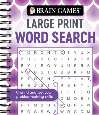 Brain Games - Large Print Word Search (Swirls) by Publications International Ltd