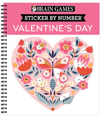Brain Games - Sticker by Number: Valentine's Day by Publications International Ltd