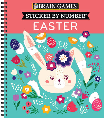 Brain Games - Sticker by Number: Easter by Publications International Ltd