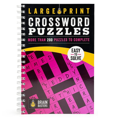 Large Print Crossword Puzzles Pink: Over 200 Puzzles to Complete by Parragon Books