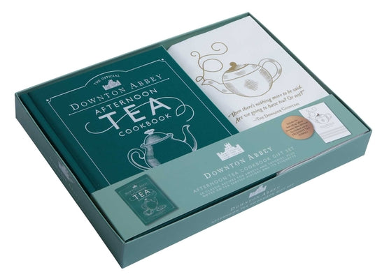 The Official Downton Abbey Afternoon Tea Cookbook Gift Set [Book ] Tea Towel] by Downton Abbey