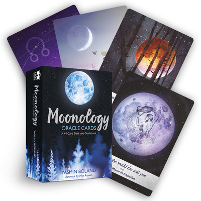 Moonology Oracle Cards: A 44-Card Moon Astrology Oracle Deck and Guidebook by Boland, Yasmin