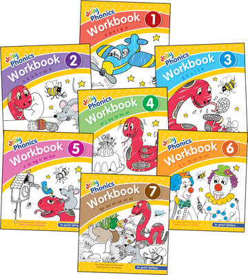 Jolly Phonics Workbooks 1-7: In Print Letters (American English Edition) by Lloyd, Sue