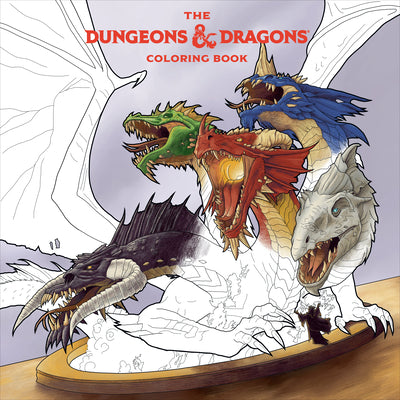 The Dungeons & Dragons Coloring Book: 80 Adventurous Line Drawings by Official Dungeons & Dragons Licensed