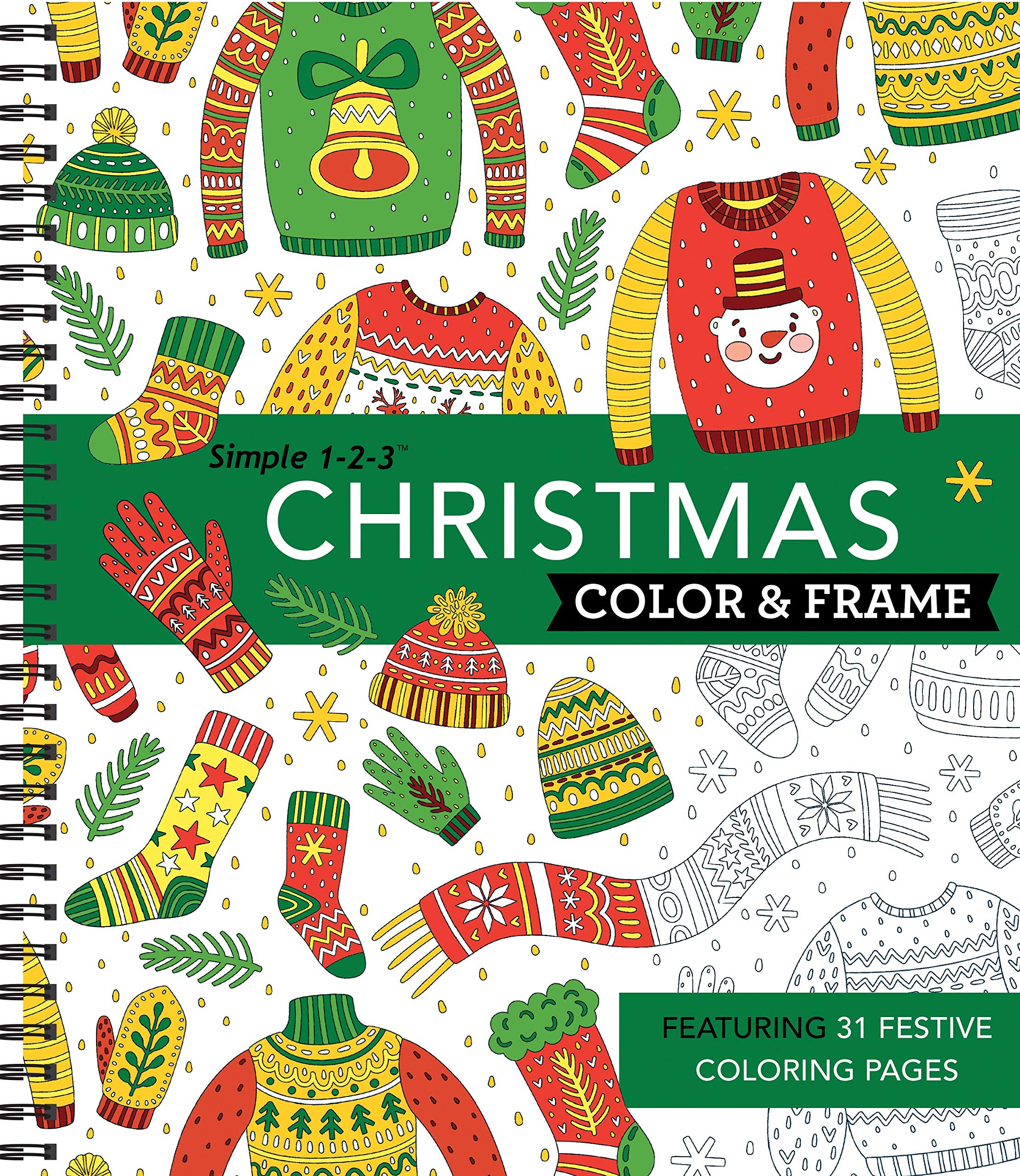 Color & Frame - Christmas (Coloring Book) by New Seasons