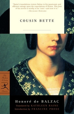 Cousin Bette by de Balzac, Honoré