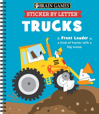 Brain Games - Sticker by Letter: Trucks by Publications International Ltd