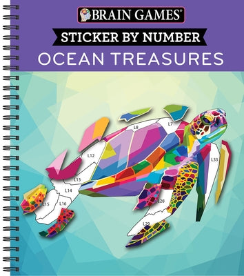 Brain Games - Sticker by Number: Ocean Treasures by Publications International Ltd